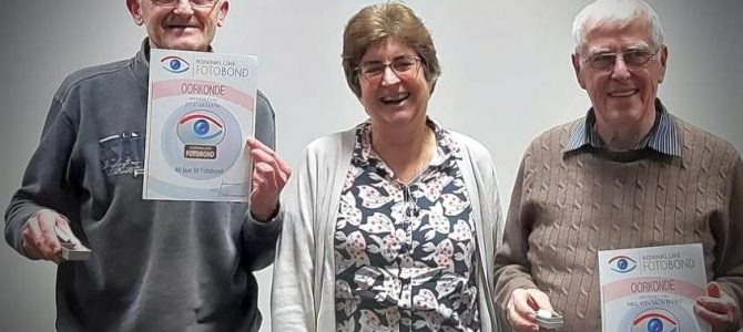 40 jarig jubileum voor 2 leden 40 jarig jubileum voor 2 leden